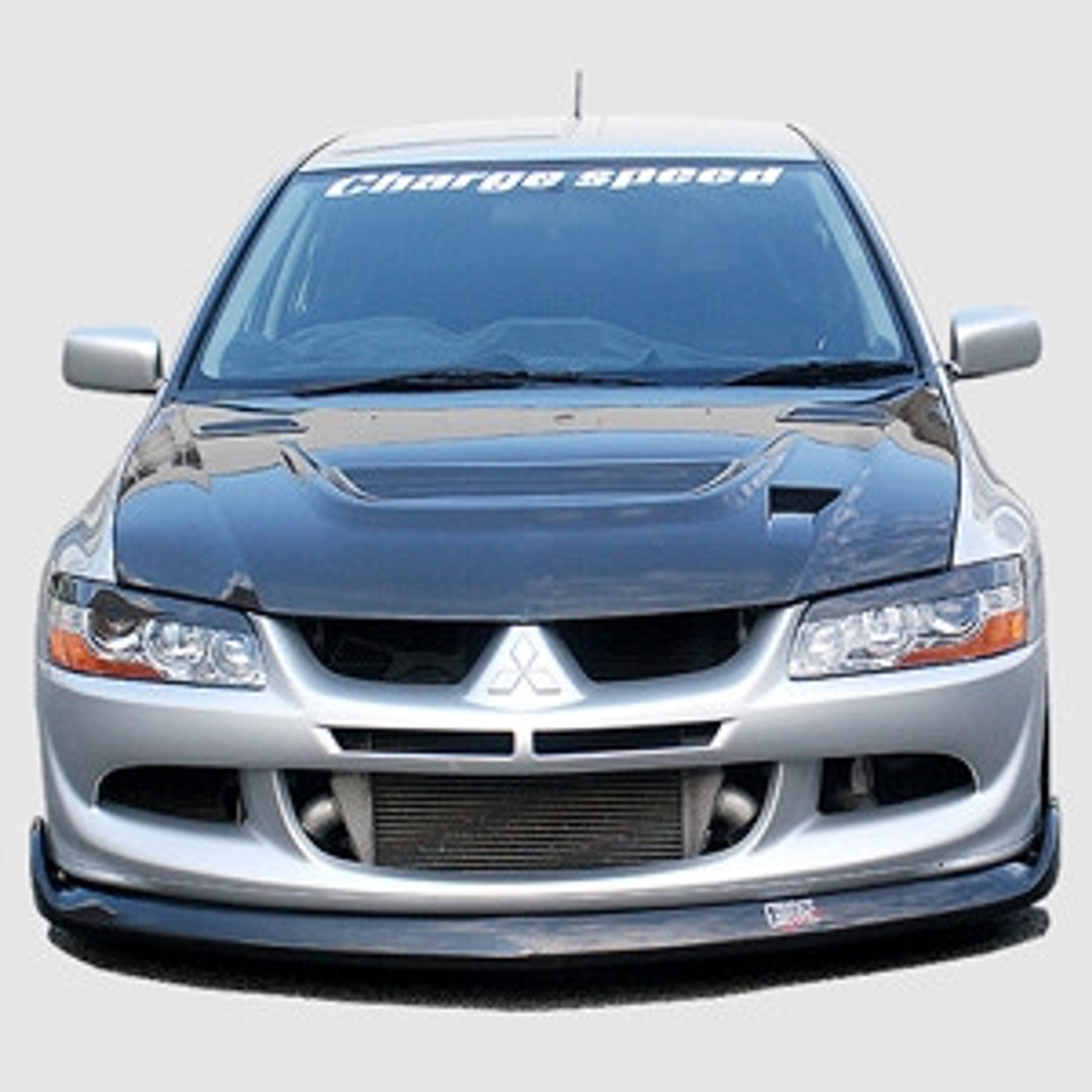 Charge Speed 2003-2005 Mitsubishi Lancer Evo VIII Bottom Line Front Lip Carbon