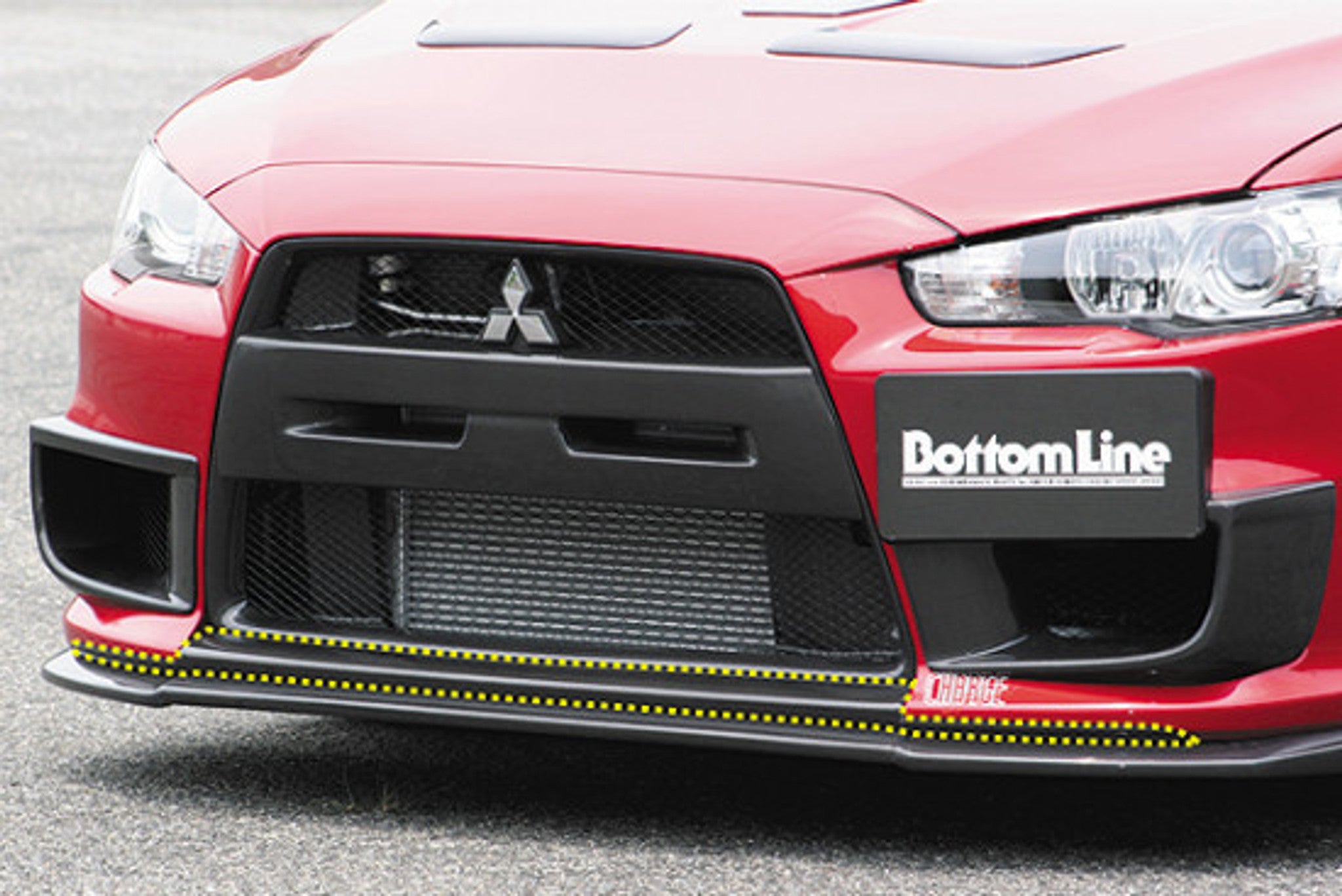 Charge Speed 2008-2017 Mitsubishi Lancer Evo X Air Dam Panel Carbon