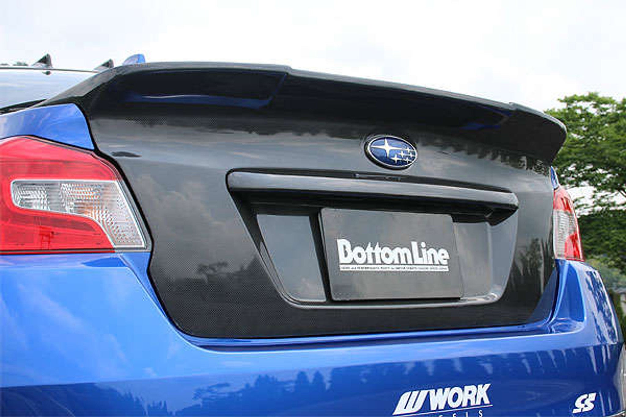 Charge Speed 2015-2021 Subaru WRX STi 4 Doors Sedan VA-B-C Carbon Aero Trunk with Integrated Rear Spoiler & Finisher