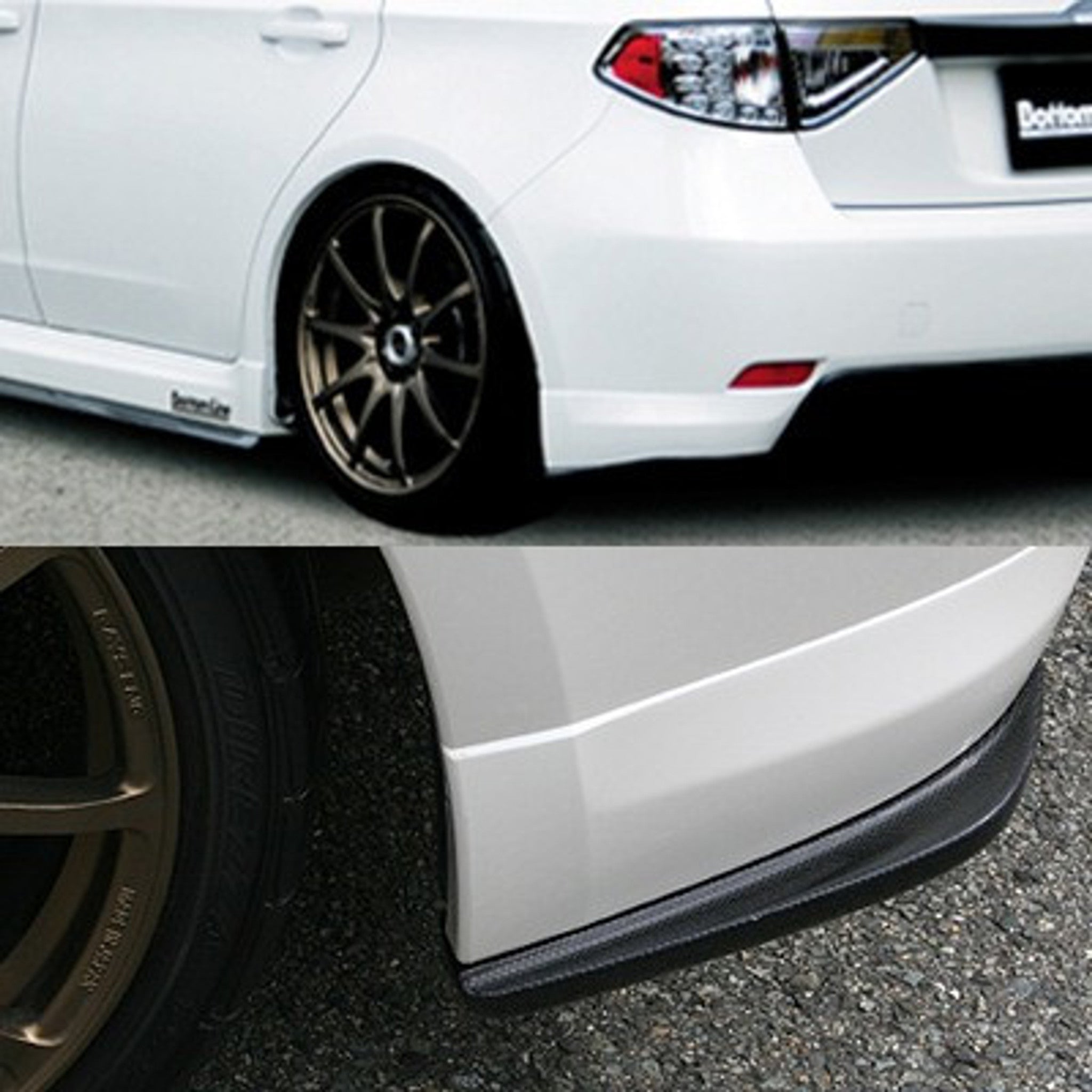Charge Speed 2008-2011 Subaru Impreza GH Non-STi 5Doors Hatchback Bottom Line Rear Caps FRP