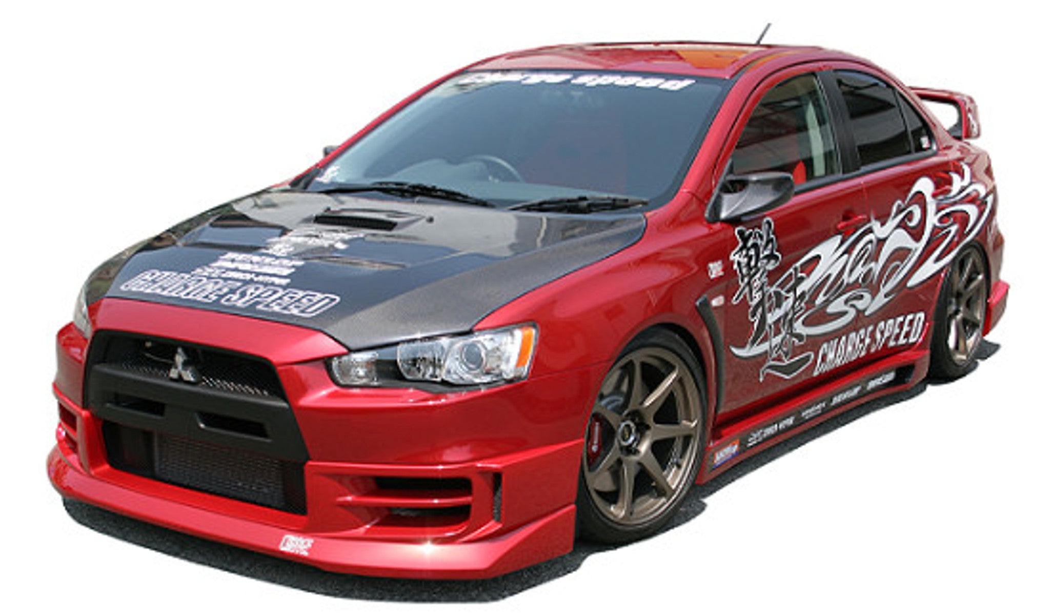 Charge Speed 2008-2017 Mitsubishi Lancer Evo X Full Half Type Lip Kit