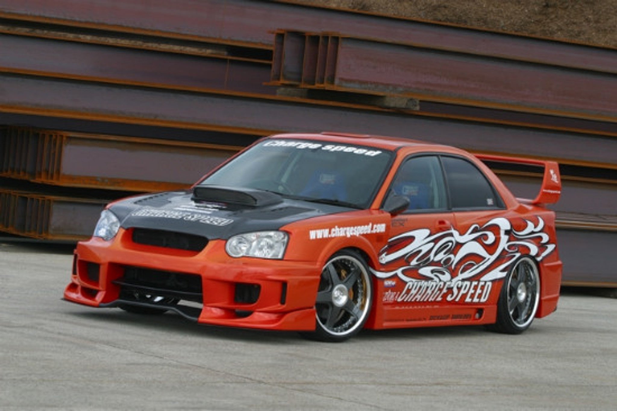 Charge Speed 2004-2005 Subaru Impreza GD-B Peanut Eye Super GT Wide Body Kit Full Kit With 3D CARBON
