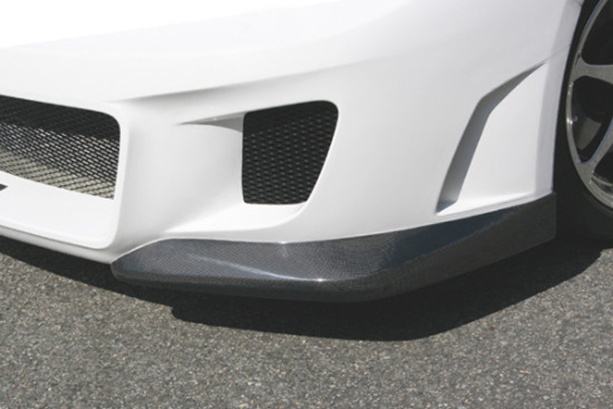 Charge Speed 2008-2014 Subaru WRX STi Hatchback/ GV Sedan Front Bottom Cowl For Charge Speed Type-2 Front Bumper Carbon