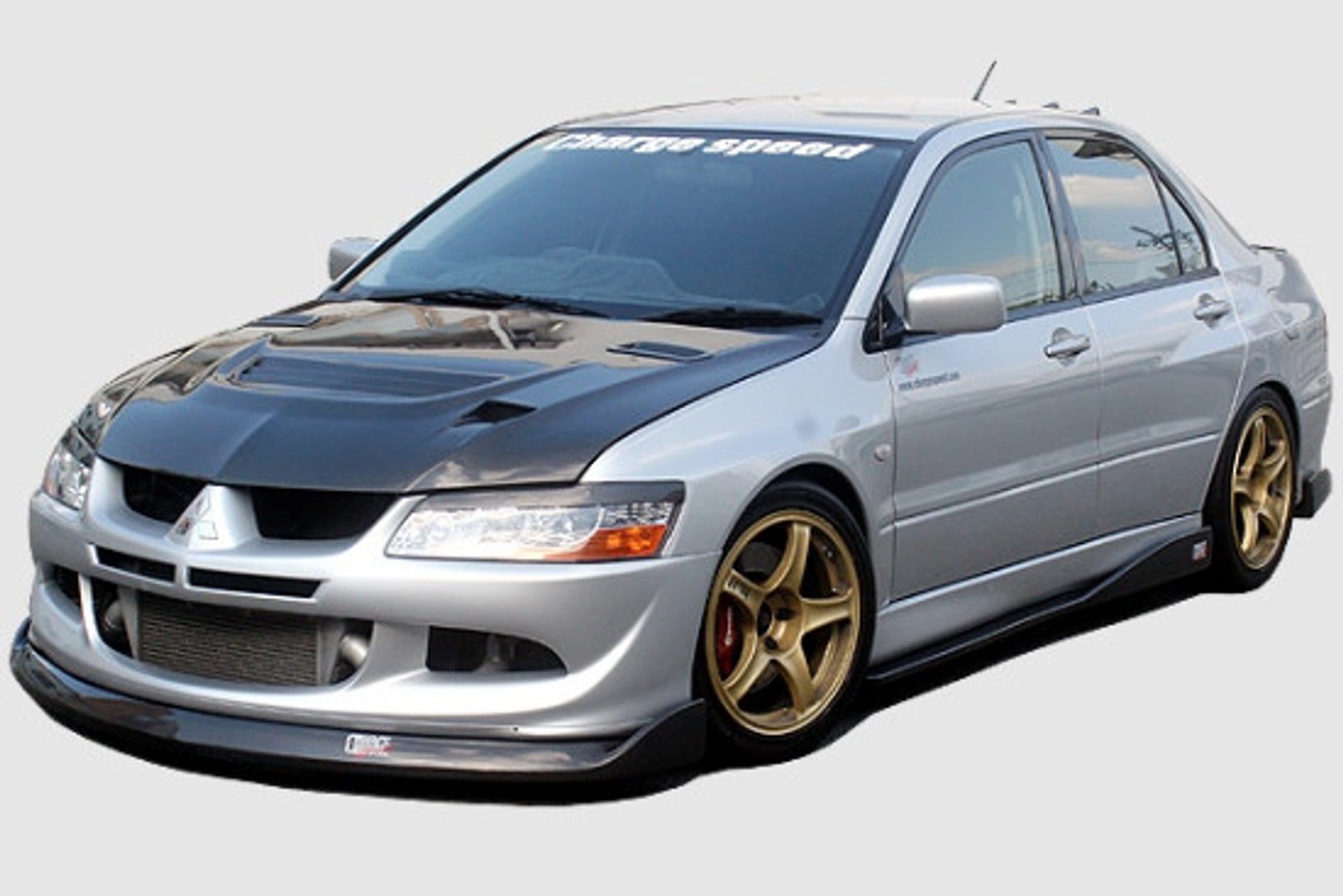 Charge Speed 2003-2005 Mitsubishi Lancer Evo VIII Bottom Line FRP Full Lip Kit