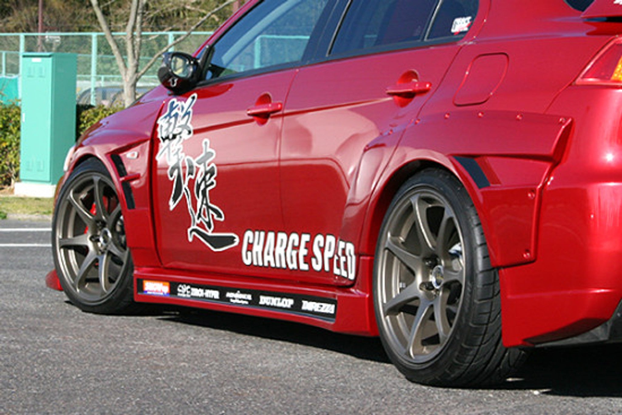 Charge Speed 2008-2017 Mitsubishi Lancer Evo X 20MM D-1 Style Blister Wide Rear Fenders FRP