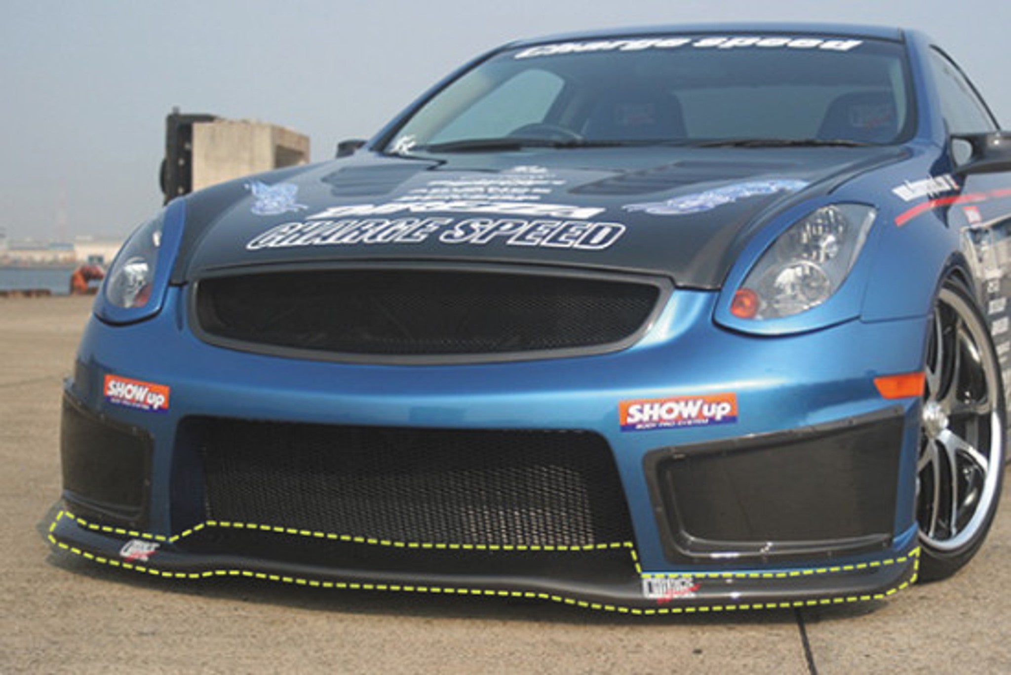 Charge Speed 2003-2007 Infiniti G-35 Coupe Carbon Under Cowl For Front Bumper