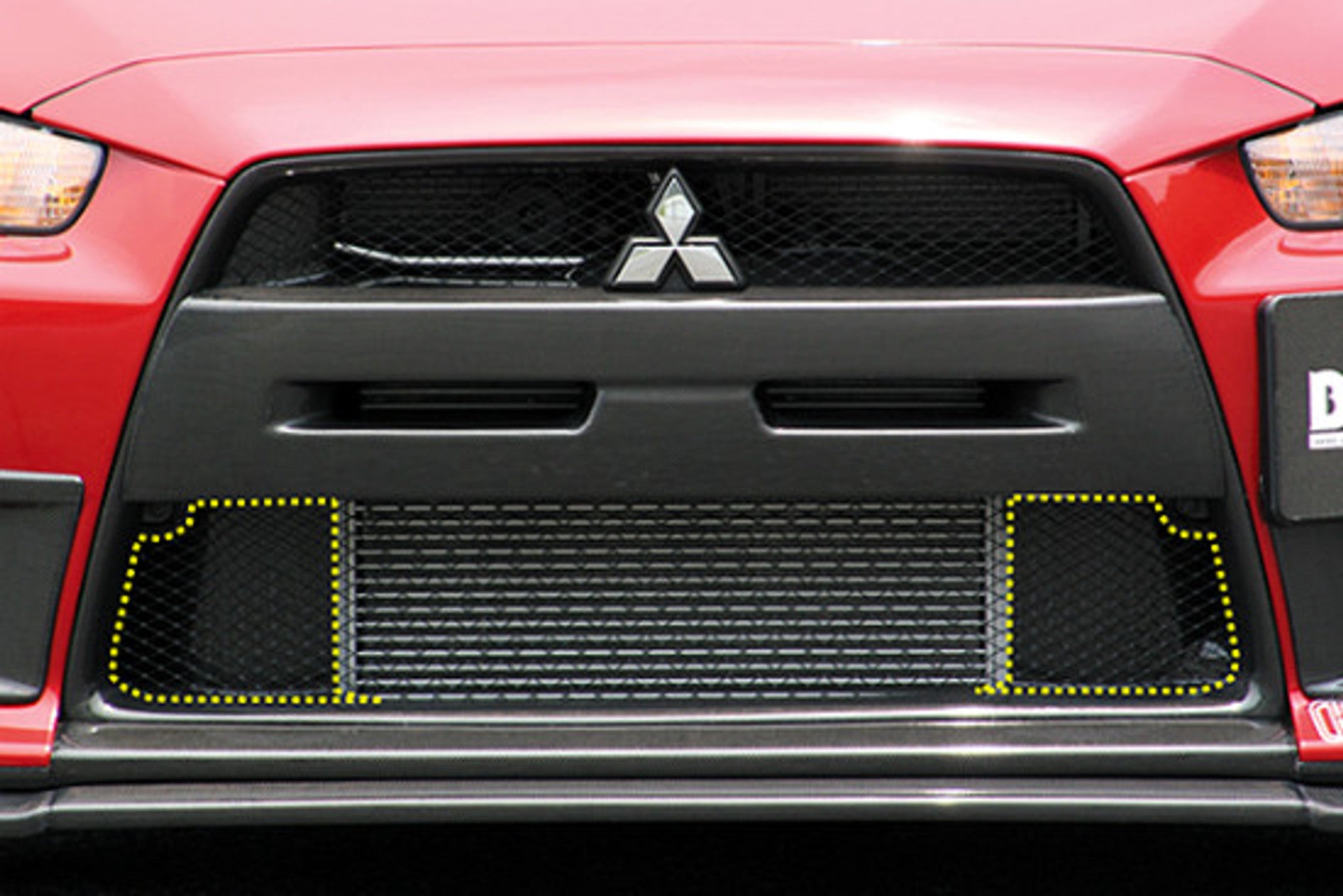 Charge Speed 2008-2017 Mitsubishi Lancer Evo X Front Lower Inner Section Plate Carbon