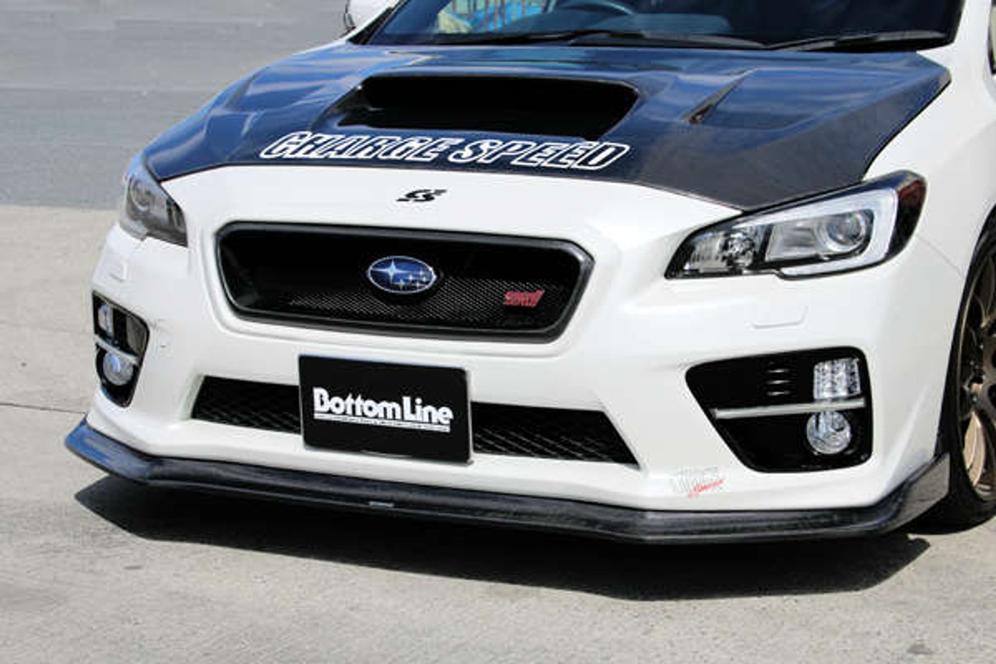 Charge Speed 2015-2017 Subaru WRX STi 4 Doors Sedan VA-B-C BottomLine Type 2 Carbon Front Lip