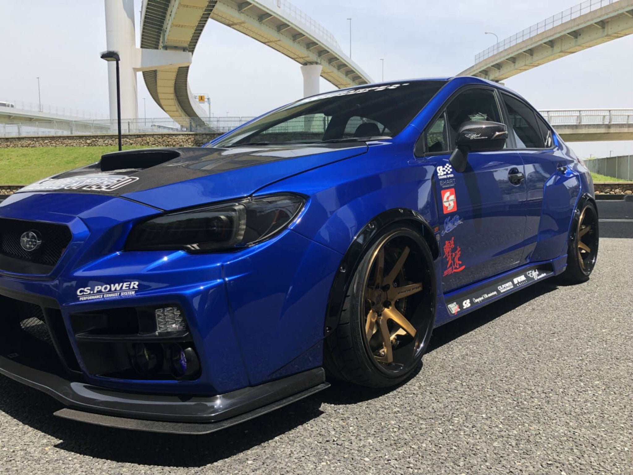 Charge Speed 2015-2021 Subaru WRX/ STi VA S4 FRP Complete Bubble Over Front & Rear Fenders Set for Charge Speed "Wide Body"
