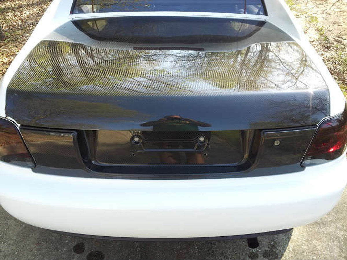 AC209RGC - Advan OEM Design 1993-1998 Honda Del Sol Carbon Rear Plate Garnish