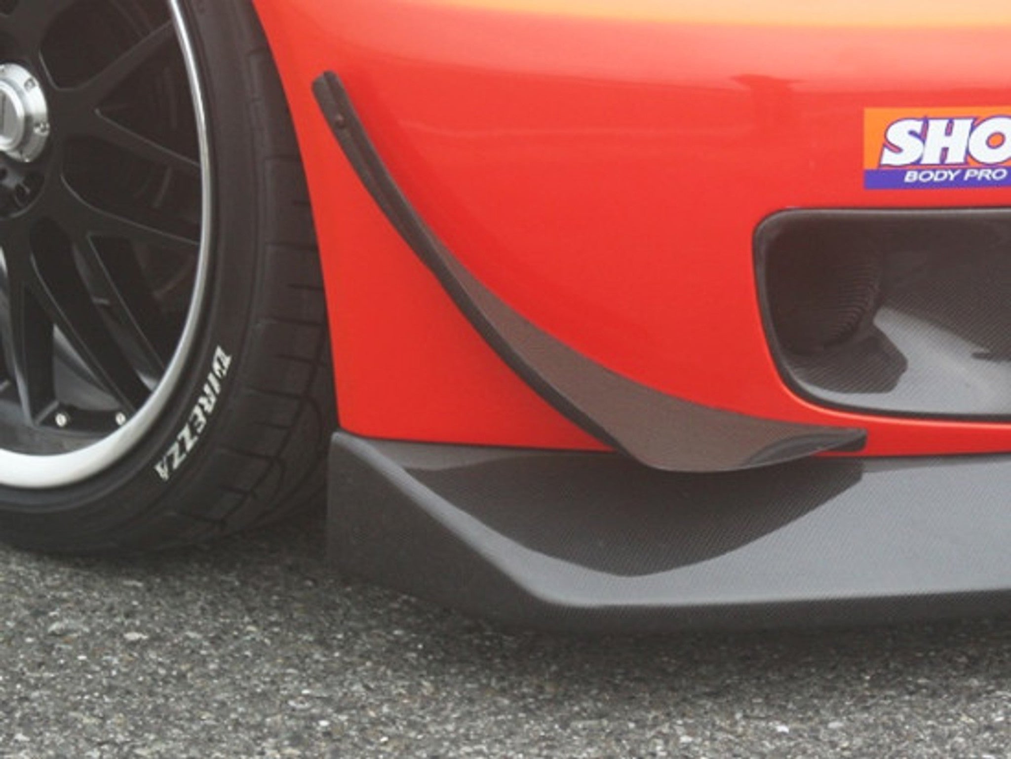 Charge Speed 2000-2009 Honda S2000 AP-1/2 Carbon Front Canard for Wide Body Super GT Only