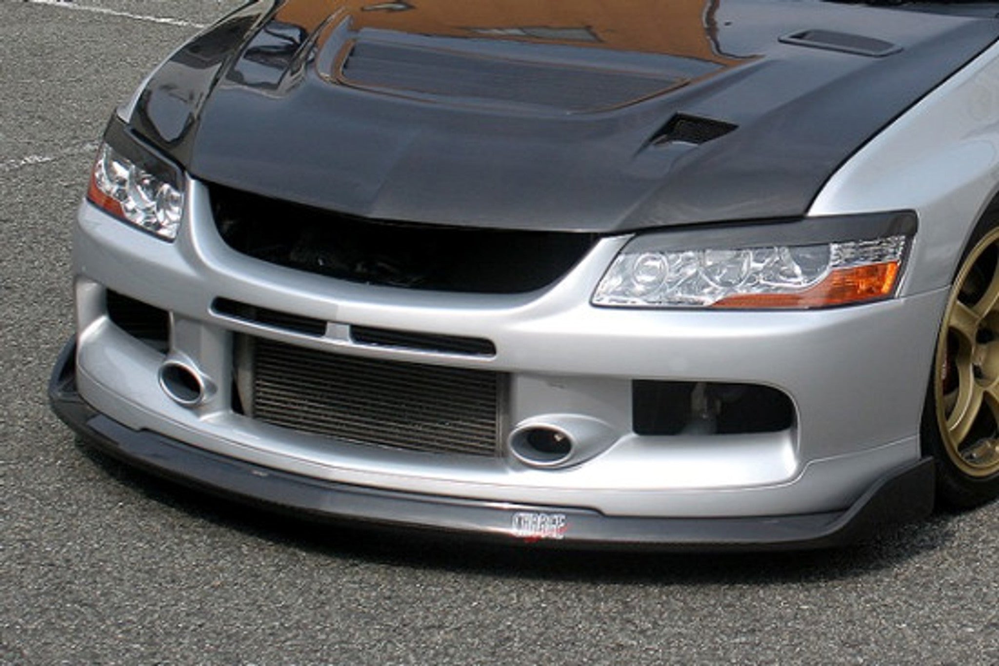 Charge Speed 2006-2007 Mitsubishi Lancer Evo IX Bottom Line Front Lip Carbon