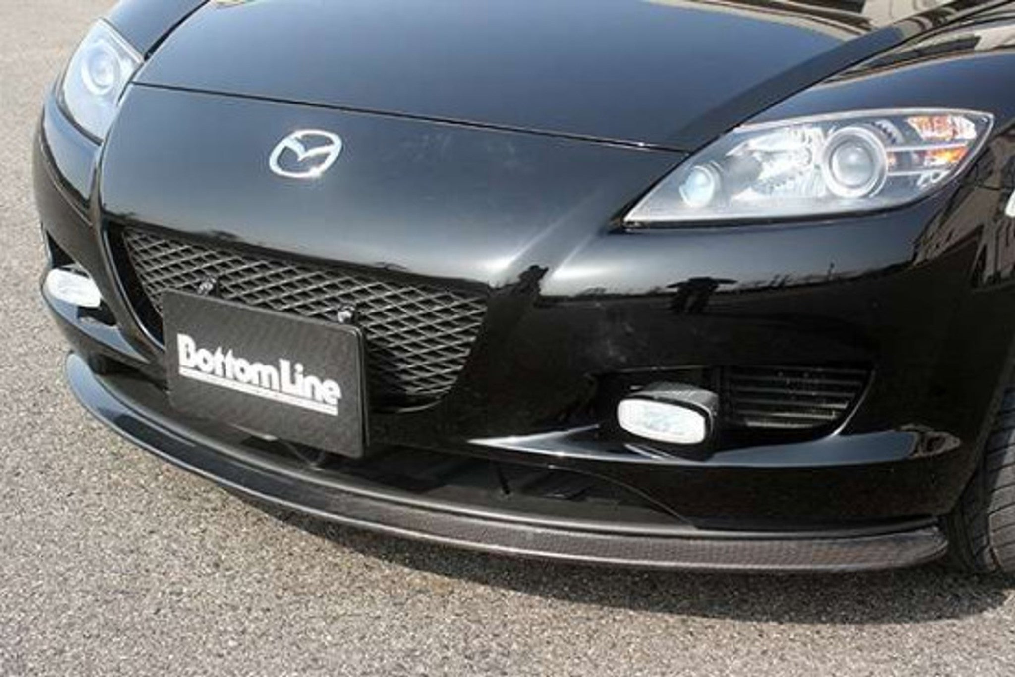 Charge Speed 2003-2008 Mazda RX8 Zenki Bottom Lines Front Lip Carbon