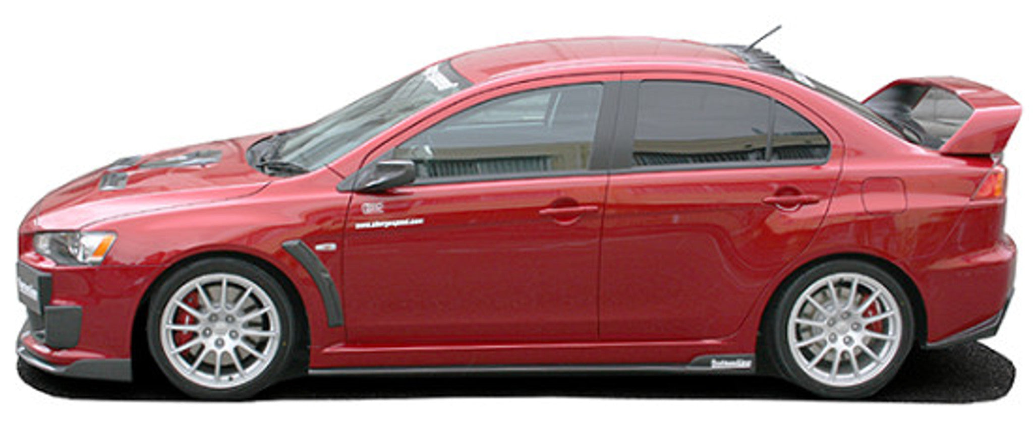 Charge Speed 2008-2010 Mitsubishi Lancer Evo X Bottom Line Type-2 Side Skirts Carbon