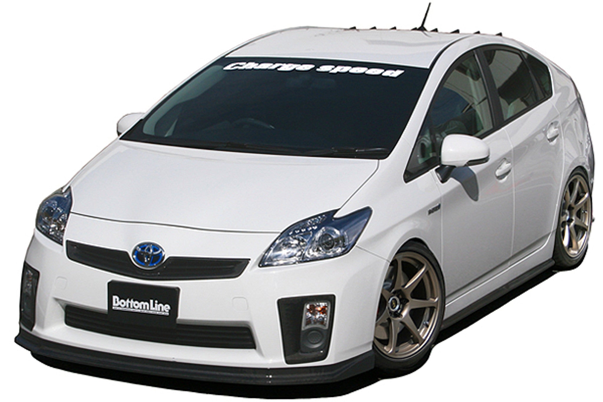 Charge Speed 2010-2011 Toyota Prius Zenki XW30 Bottom Line Full Lip Kit Carbon