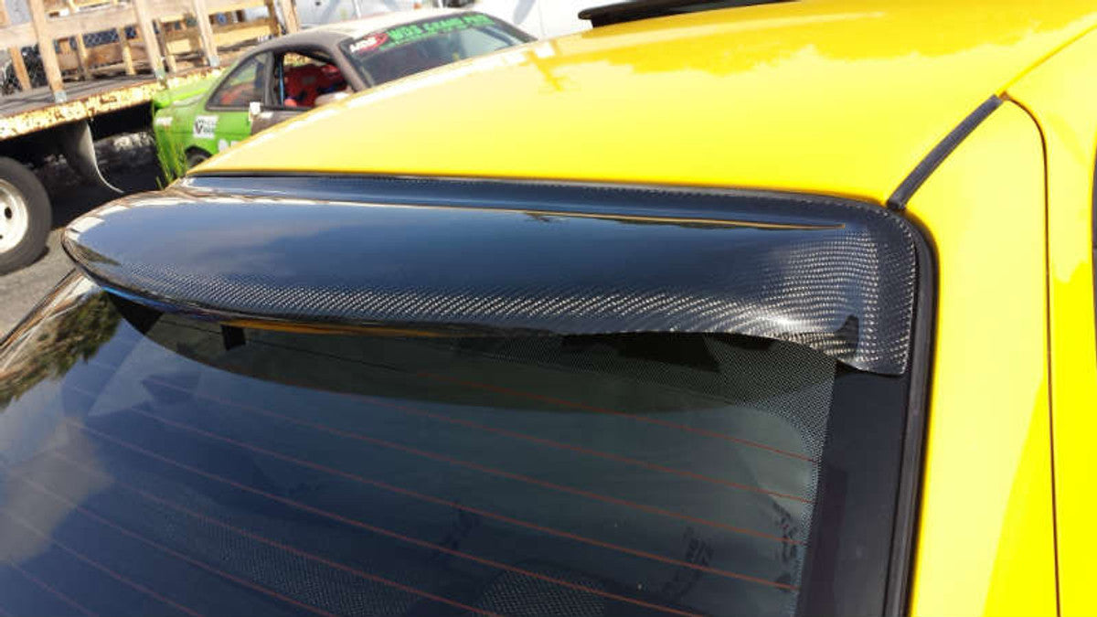 AC215RVC - Advan Design 2000-2005 Nissan Sentra Carbon Rear Window Visor