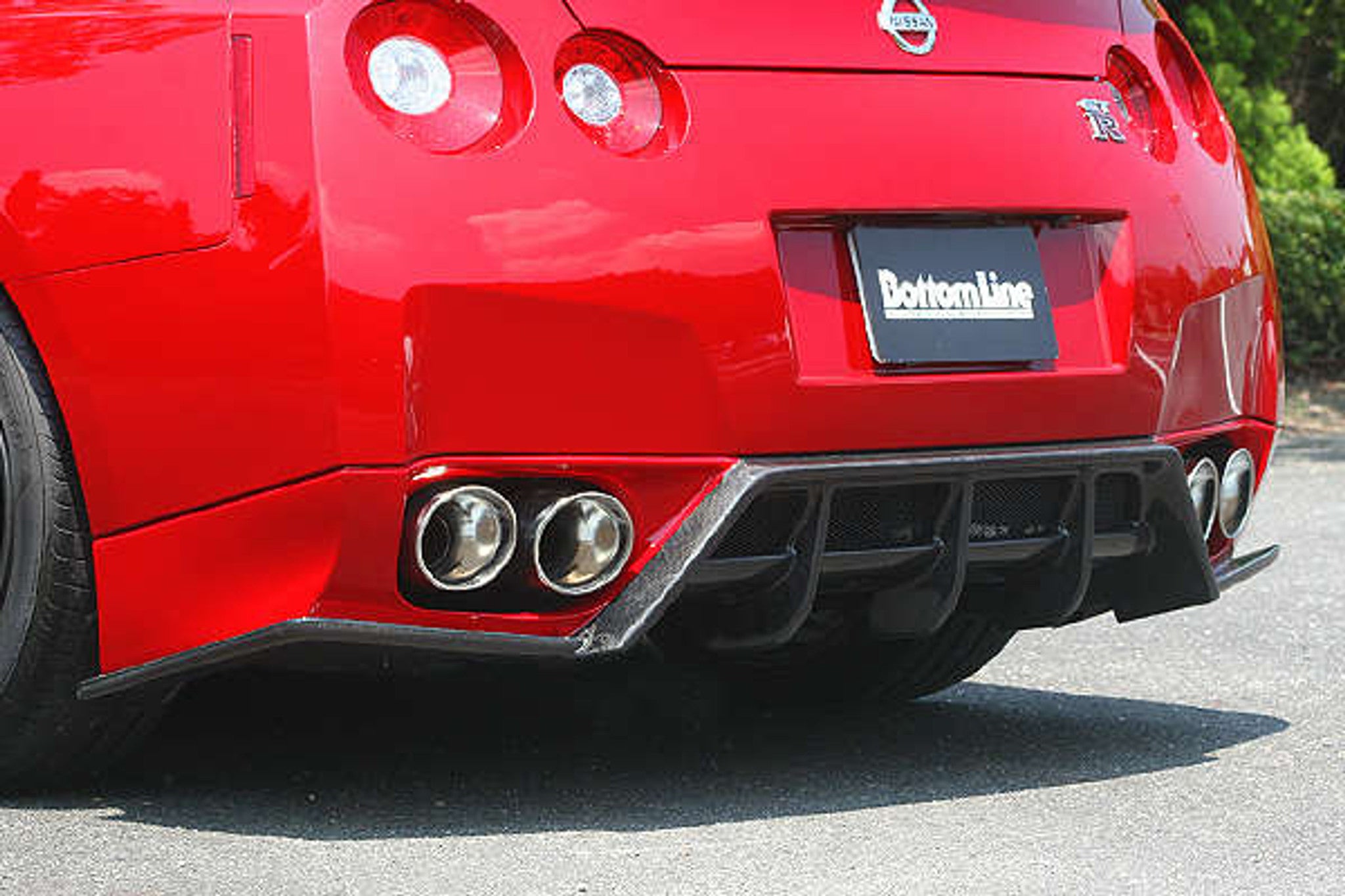 Charge Speed 2012-2016 Nissan GTR R35 Chuki Bottom Line Rear Bumper Diffuser