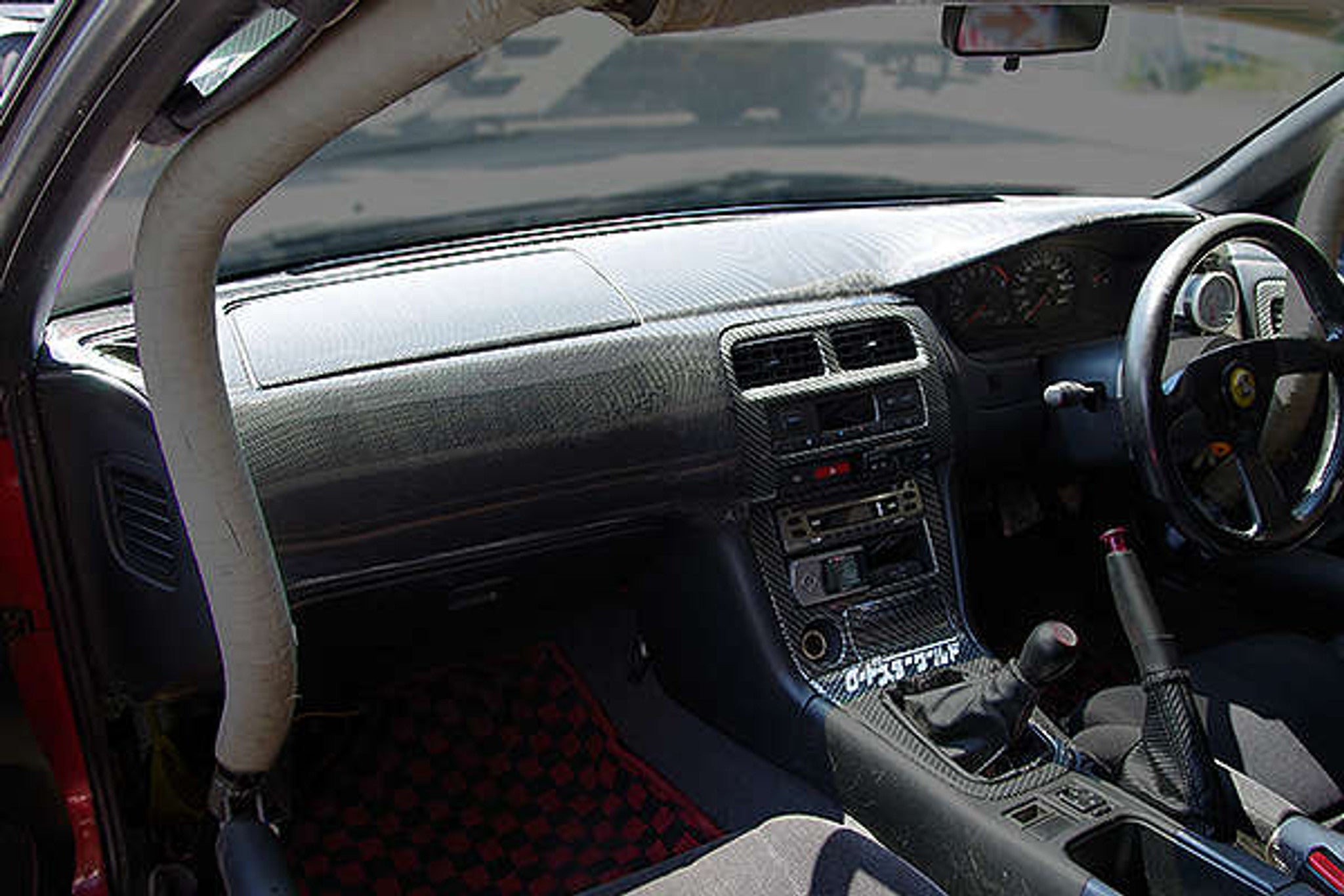 Charge Speed 1995-1998 Nissan 240SX/ S14 OEM Carbon Dashboard Cover - With PASSENGER AIR BAG