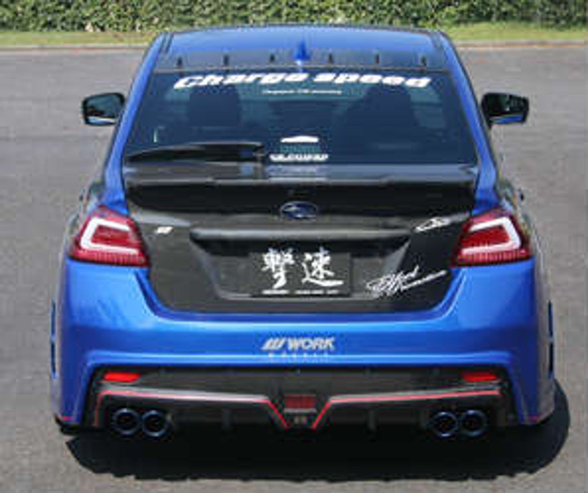 Charge Speed 2015-2021 Subaru WRX/ STi VA S4 Type-2 Rear Bumper with Carbon Rear Diffuser