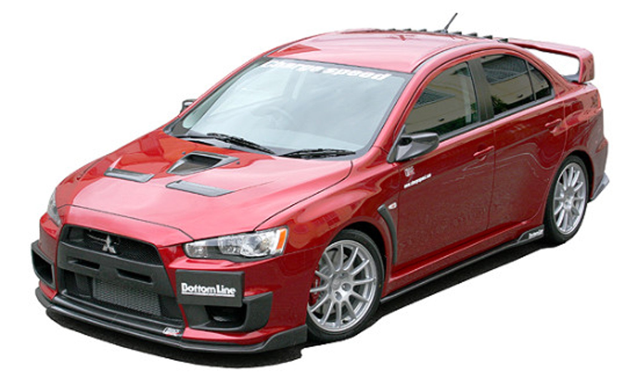 Charge Speed 2011-2017 Mitsubishi Lancer Evo X Bottom Line Type 2 Carbon Lip Kit
