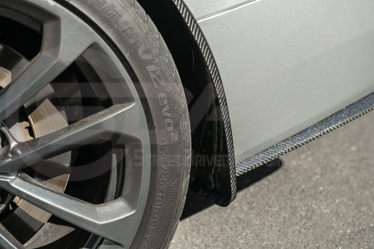 2016-2019 CADILLAC ATS-V SEDAN | SDP PERFORMANCE PACKAGE CARBON FIBER FRONT AND/OR REAR MUD FLAPS SPLASH GUARDS PAIR