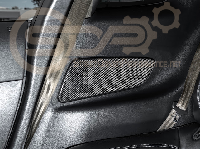 2015-2023 FORD MUSTANG S550 |CARBON FIBER REAR SEAT DECORATIVE BOARD PANEL COVER