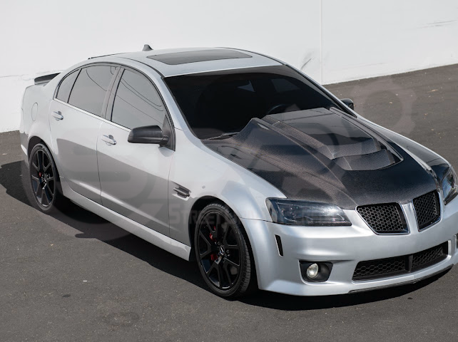 2008-2009 PONTIAC G8 CARBON FIBER ZR1 STYLE FRONT VENTED COWL HOOD