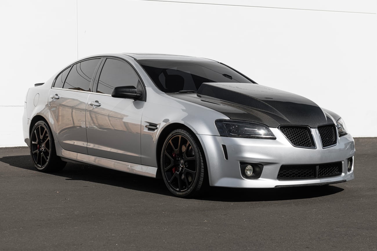 2008-2009 PONTIAC G8 CARBON FIBER FRONT COWL HOOD