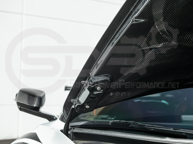 2020-PRESENT CHEVROLET CORVETTE C8 | ZR1 REPLICA STYLE DOUBLE SIDED CARBON FIBER FRONT VENTED HOOD