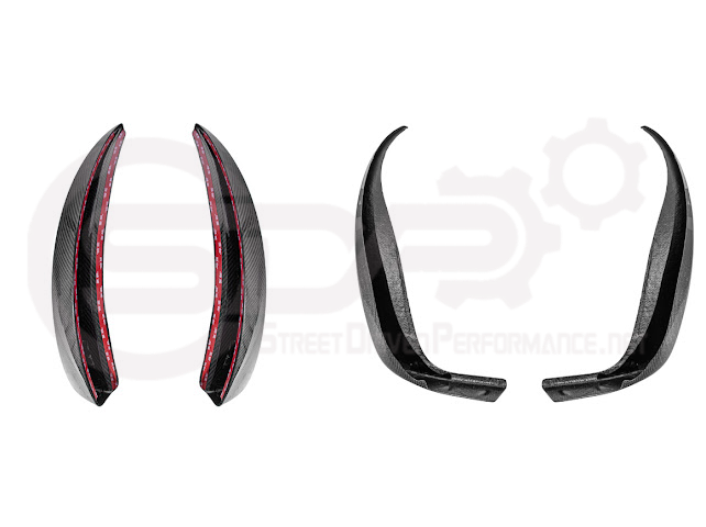 2005-2013 Chevrolet Corvette C6 |Z06 ZR1 STYLE CARBON FIBER Front & Rear Splash Guard Mud Flaps