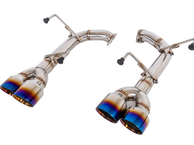 2015-2021 SUBARU WRX STI | MUFFLER DELETE QUAD TIPS CAT-BACK EXHAUST WITH BURNT BLUE TIPS