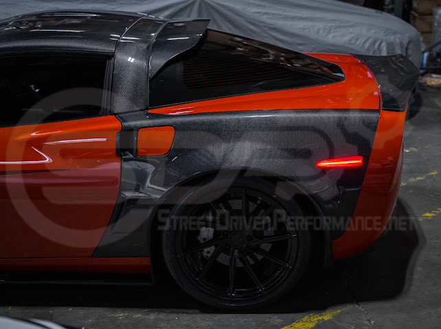 2005-2013 Chevrolet Corvette C6 | Amber Light LED Side Fender Markers Pair (Front and / or Rear) {Clear, Amber, Red, or Smoke Lenses}