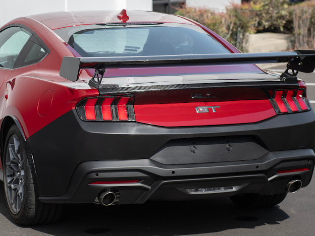 2024-Up Ford Mustang S650 | Factory Style PRIMED BLACK Rear Bumper Cover Replacement