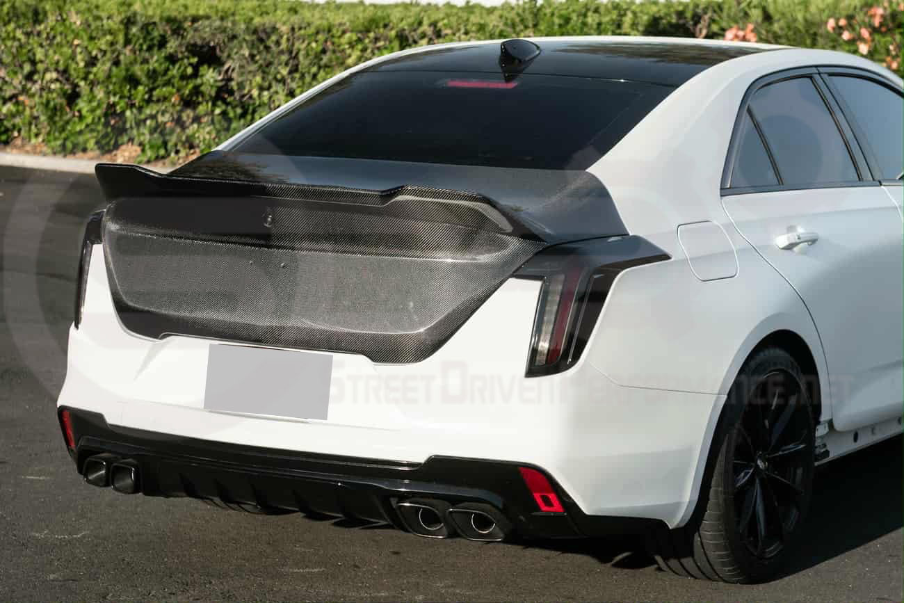2020-UP CADILLAC CT4, CT4 V, AND CT4-V BLACKWING | BLACKWING STYLE REAR TRUNK LID WITH INTEGRATED SPOILER