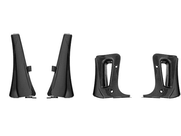 2023-Up Corvette C8 Z06 & E-RAY | Extended Hydro-Dipped Carbon Fiber Front & Rear Mud Flap Splash Guards