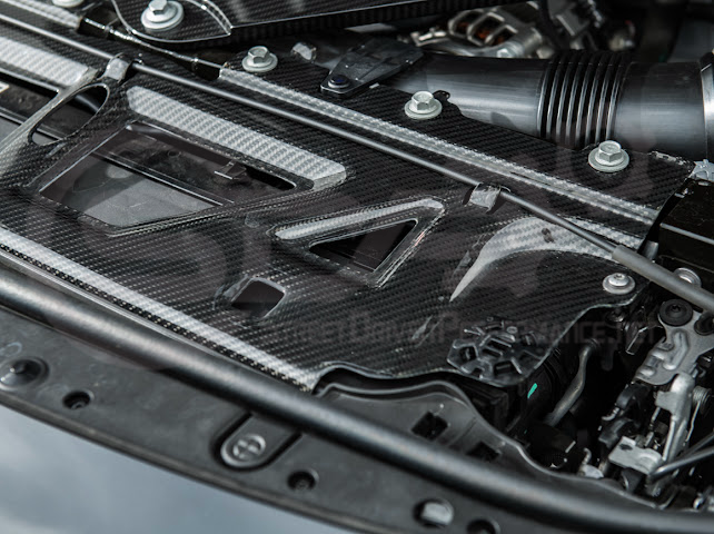 2021+ BMW G87 G80 G82 M2 M3 M4 | DRY CARBON FIBER WATER TANK RADIATING PLATE COVER TRIM
