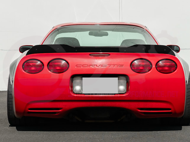 1997-2004 Chevrolet Corvette C5 | ZR1 Extended Style GLOSSY BLACK Rear Trunk Lid Wickerbill Spoiler Wing