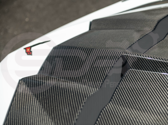2020-PRESENT CHEVROLET CORVETTE C8 | SDP PERFORMANCE TRACK STYLE DOUBLE SIDED DRY CARBON FIBER FRONT HOOD