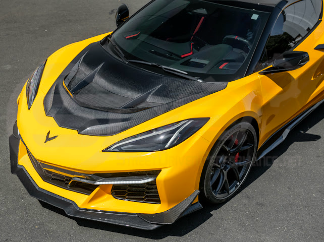 2020+ Corvette C8 | ZR1 Style Replica CARBON FIBER Front Hood