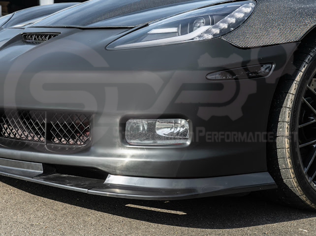 2005-2013 CHEVROLET CORVETTE C6 BASE | C6 ZR1 STYLE PRIMER BLACK FULL FRONT BUMPER CONVERSION KIT