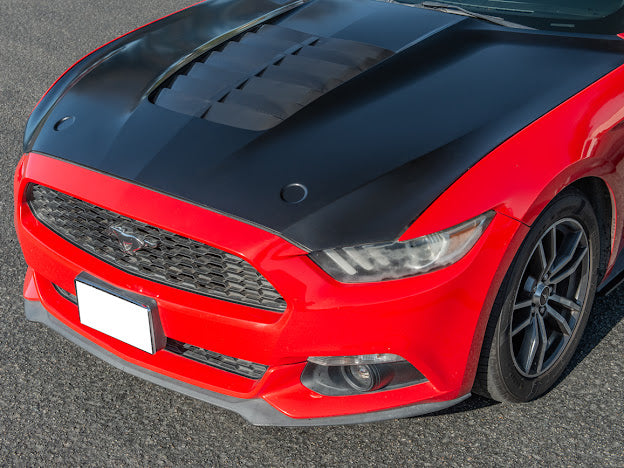 2015-23 FORD MUSTANG S550 | GT500 STYLE FRONT AIR VENTED HOOD