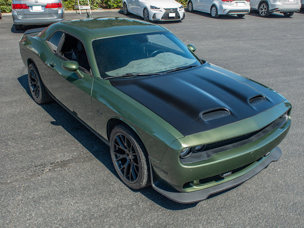 08-UP DODGE CHALLENGER HELLCAT REDEYE FRONT HOOD - Primer Black