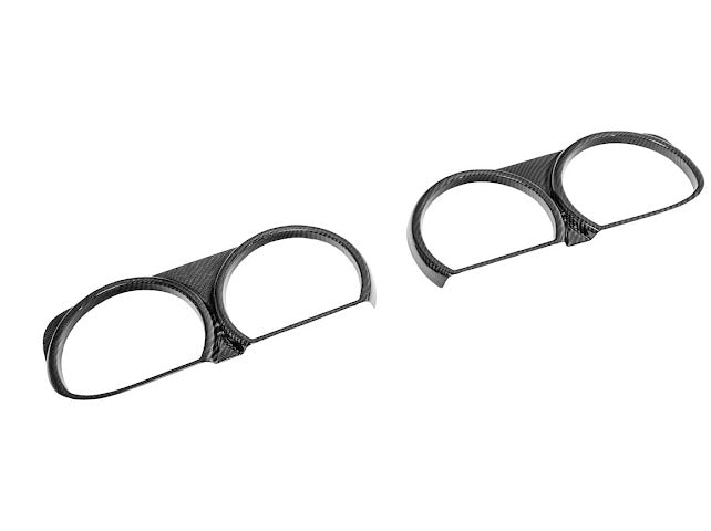 2015-2023 DODGE CHALLENGER | FACTORY STYLE CARBON FIBER HEADLIGHT TRIM COVER W/ FRONT GRILLE INSERT