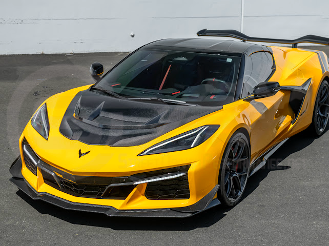 2020+ Corvette C8 | ZR1 Style Replica CARBON FIBER Front Hood