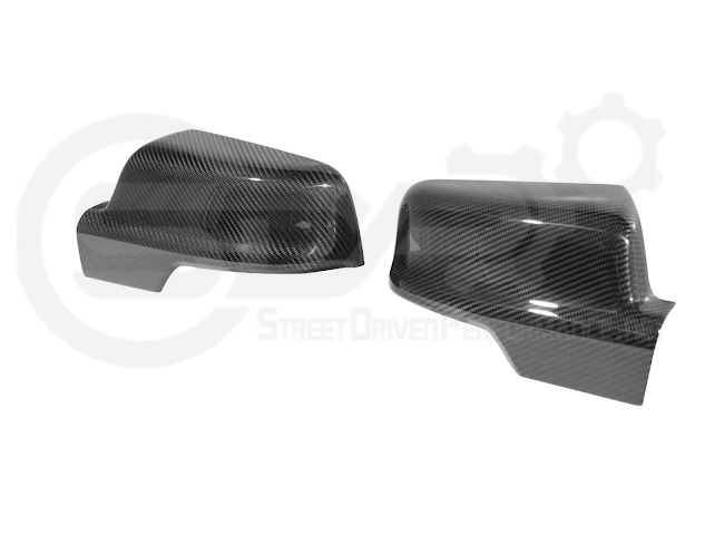 2019-UP RAM 1500 | FACTORY STYLE DRY CARBON FIBER TAPE ON SIDE MIRROR CAP COVERS PAIR