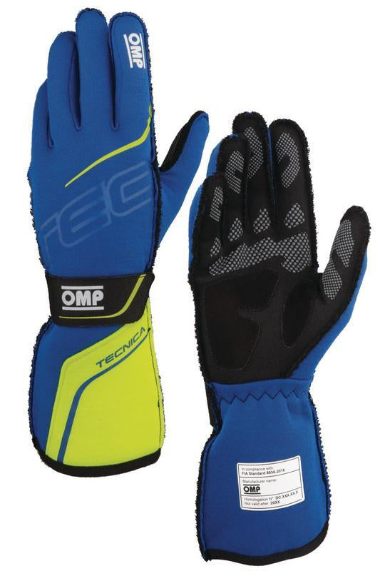 OMP TECNICA GLOVES FIA 8856-2018 RED / BLACK SZ XL