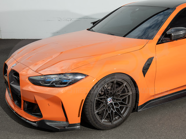 2021-UP BMW G80 M3 | FACTORY REPLACEMENT CARBON FIBER SIDE FENDER VENT COVERS REPLACEMENT PAIR