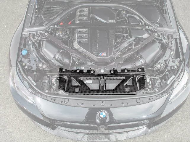 2021+ BMW G87 G80 G82 M2 M3 M4 | DRY CARBON FIBER WATER TANK RADIATING PLATE COVER TRIM