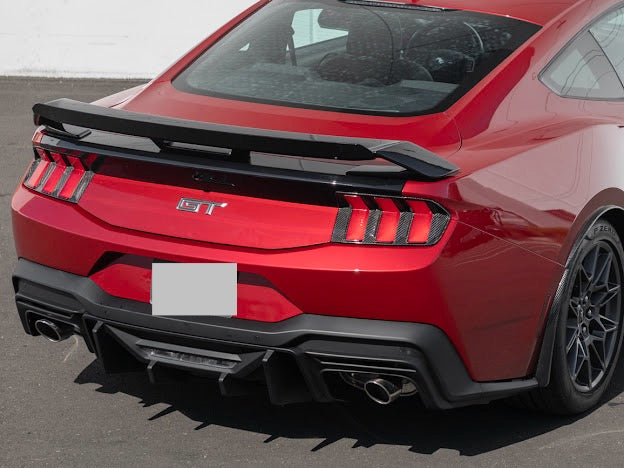 2024-Up Ford Mustang S650 | GT Style Rear Trunk Wing Wickerbill Spoiler