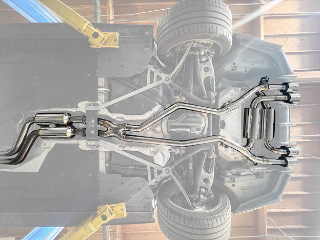 2014-2019 BMW F80 M3 & F82 / F83 M4 | MUFFLER AXLE BACK WITH RESONATED MID PIPE CAT BACK EXHAUST